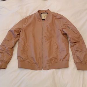 Taupe Bomber Jacket